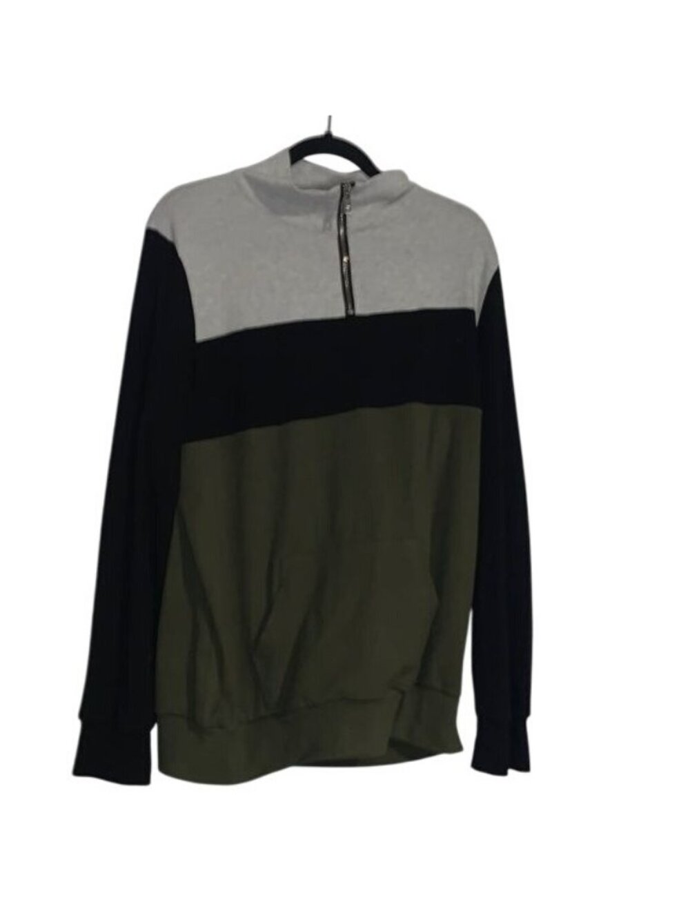 Colorblock Half-Zip Pullover Sweatshirt 2XL